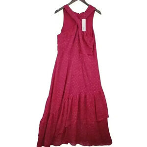 NWT Soft Surroundings Sanna Sparkling High neck Maxi Dress  Womens 14